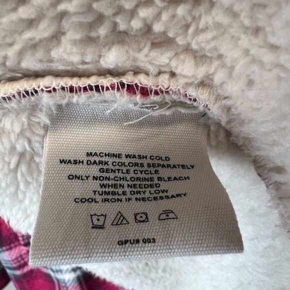 Soho Threads Plush Shirt Jacket Womens Plaid - Picture 4 of 9